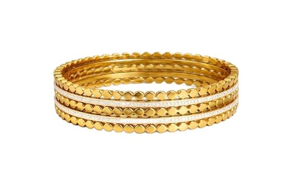 Elegant Gold Plated Bracelet for Women Adjustable Open Bangle Stylish Designer Jewelry for Girls Daily Wear Wedding Gift Modern Minimal Design
